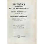 Statistica numerativa delle popolazioni dello Stato Pontificio alla fine del 1853 col ripartimento territoriale modificato secondo i cambiamenti cui  andato soggetto dopo il 1833 fino all'epoca presente