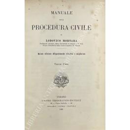 Manuale della procedura civile - Lodovico Mortara - copertina