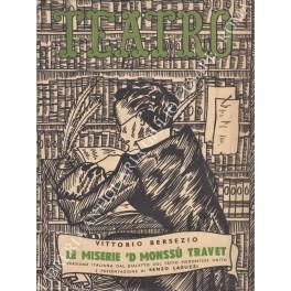 Le miserie 'd monss Travet. Commedia in cinque atti. Versione italiana dal dialetto (col testo piemontese unito) e presentazione di Renzo Laguzzi - Vittorio Bersezio - copertina