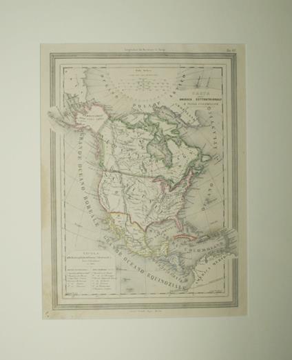 Carta delle divisioni politiche dell'America settentrionale e terre colombiane - copertina