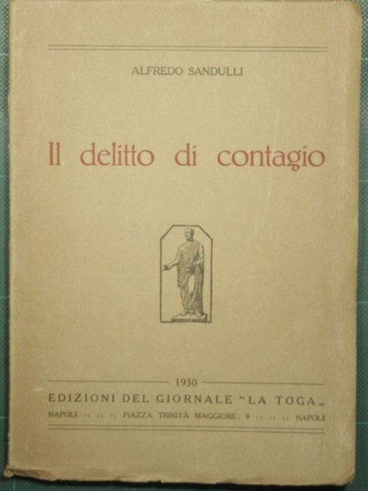 Il delitto di contagio - Aldo Sandulli - copertina