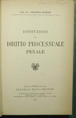 Istituzioni di diritto processuale penale