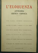 L' eloquenza - Anno 53 - Gennaio-Febbraio 1963 - N. 1