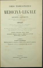 Corso teorico pratico di medicina legale