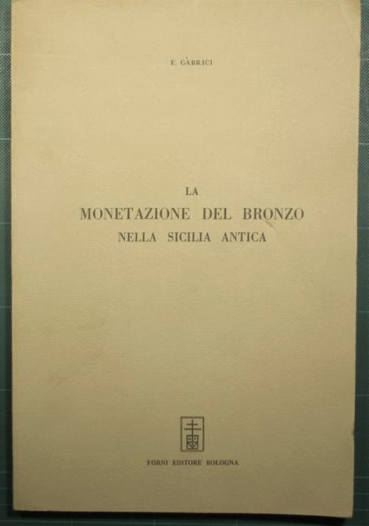La monetazione del bronzo nella Sicilia antica - copertina