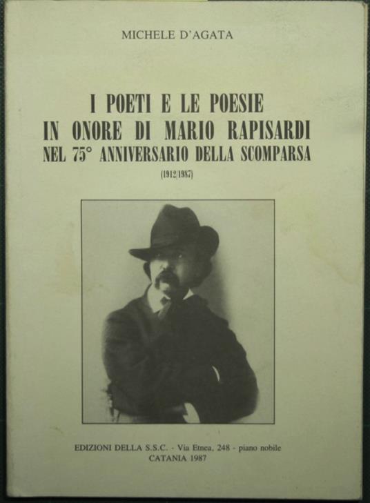 I poeti e le poesie in onore di Mario Rapisardi - copertina