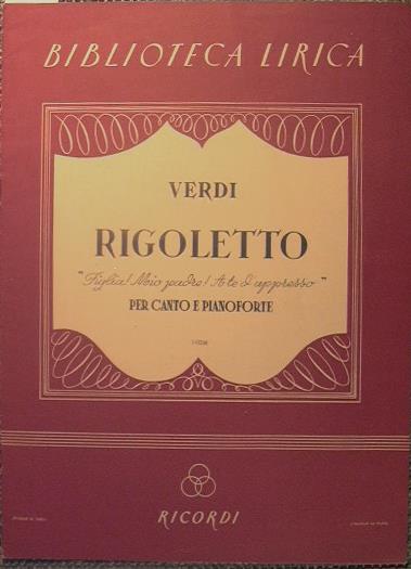 Rigoletto - Verdi Giuseppe - copertina