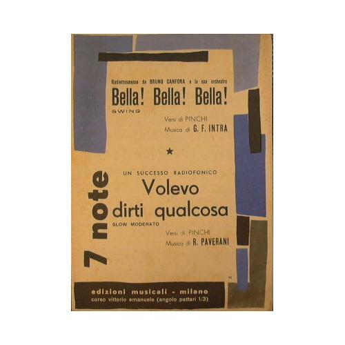 Bella Bella Bella ( swing ) - Volevo dirti qualcosa ( slow moderato ) - copertina