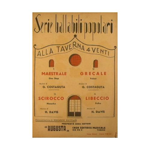 Maestrale ( one step ) - Grecale ( valzer ) - Scirocco ( mazurka ) - Libeccio ( polka ) - copertina