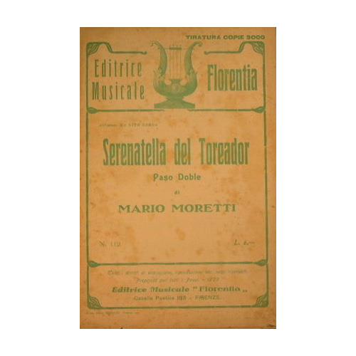 Serenatella del Toreador ( paso doble ) - Mario Moretti - copertina