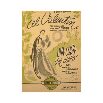 Al Valentin ( fox moderato ) - Una cosa del cielo ( slow ) - copertina