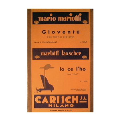 Gioventù ( fox trot o one step ) - Io ce l'ho ( fox trot ) - copertina