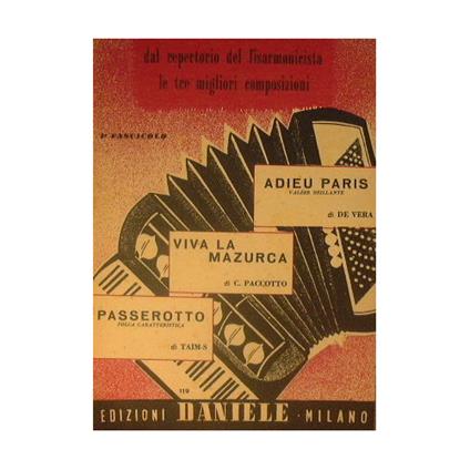 Adieu Paris ( valzer brillante ) - Viva la mazurca ( mazurca ) - Passerotto ( polca caratteristica ) - copertina