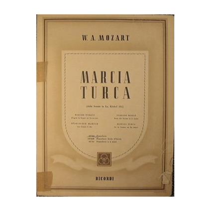 Marcia turca - Wolfgang Amadeus Mozart - copertina