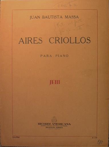 Aires Criollos - copertina