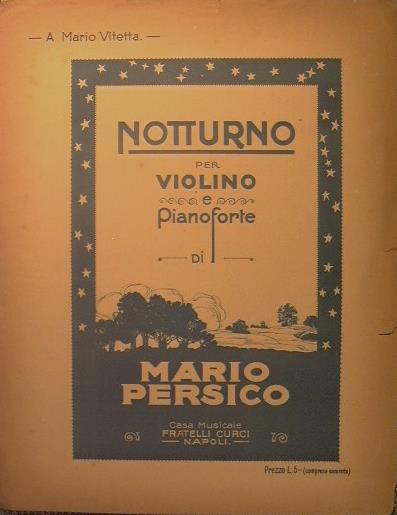 Notturno - Mario Persio - copertina