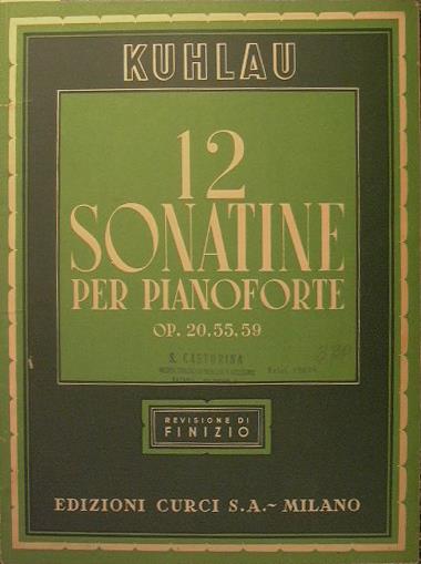 12 sonatine per pianoforte - copertina