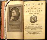 Le Rime di Francesco Petrarca