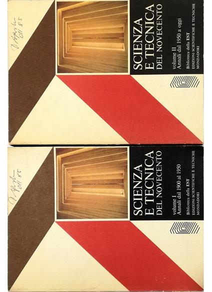 Scienza e tecnica del Novecento Volume I Annali dal 1900 al 1950 - Volume II Annali dal 1950 a oggi - completo in 2 voll - copertina