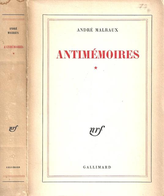 Antimémoires - André Malraux - copertina