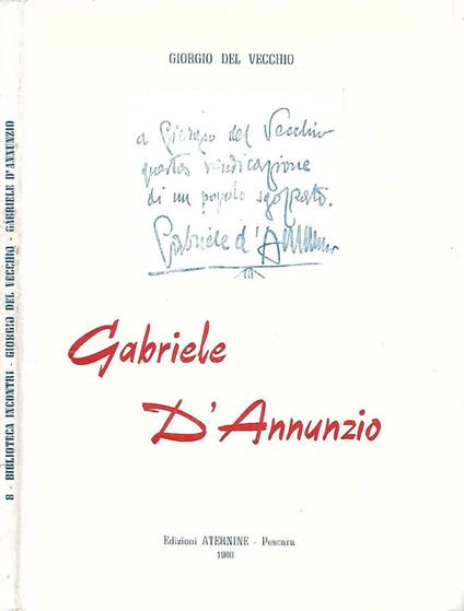 Gabriele D'Annunzio - Giorgio Del Vecchio - copertina