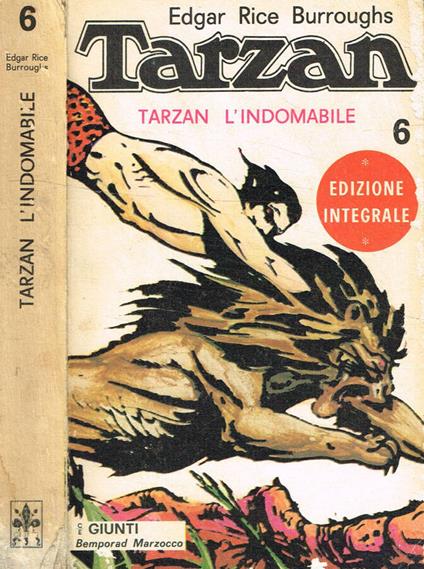 Tarzan l'indomabile - Edgar R. Burroughs - copertina
