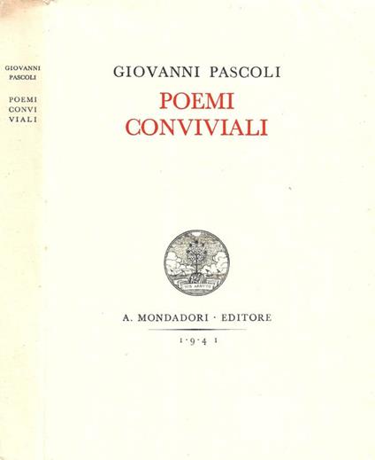 Poemi Conviviali - Giovanni Pascoli - copertina