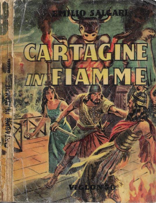 Cartagine in fiamme - Emilio Salgari - copertina