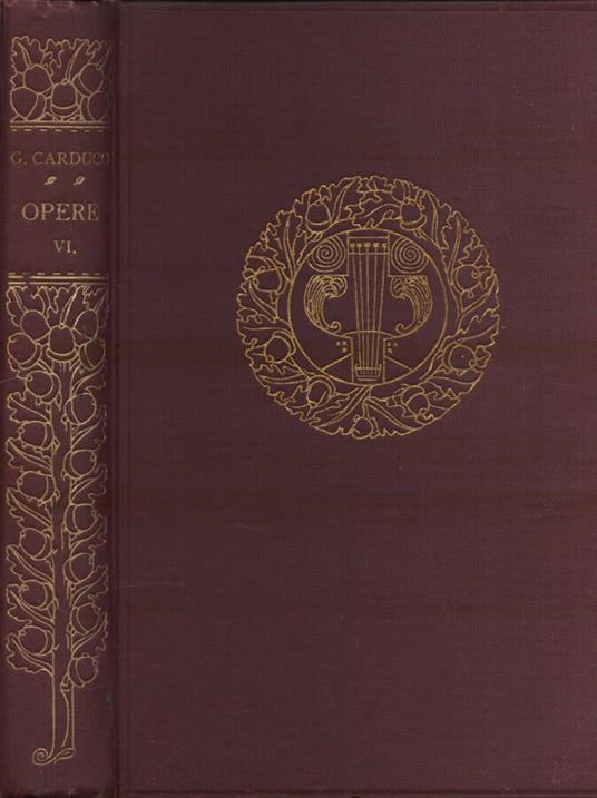 Juvenilia e levia gravia - Giosuè Carducci - copertina