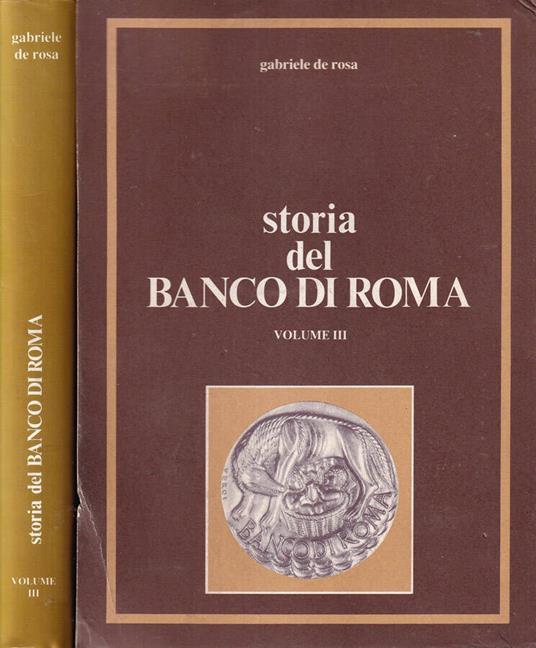 Storia del Banco di Roma - Gabriele De Rosa - copertina