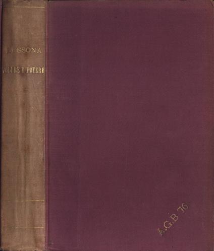 Volere è potere - Michele Lessona - copertina