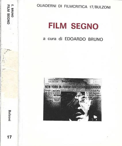 Film segno - Edoardo Bruno - copertina