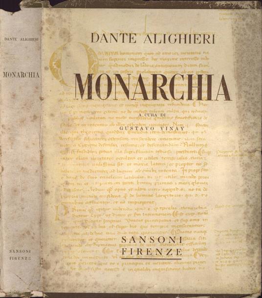Monarchia - Dante Alighieri - copertina