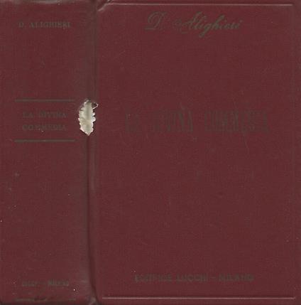 La Divina Commedia - Dante Alighieri - copertina