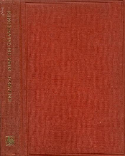 Roma dei galantuomini - Mario Dell'Arco - copertina