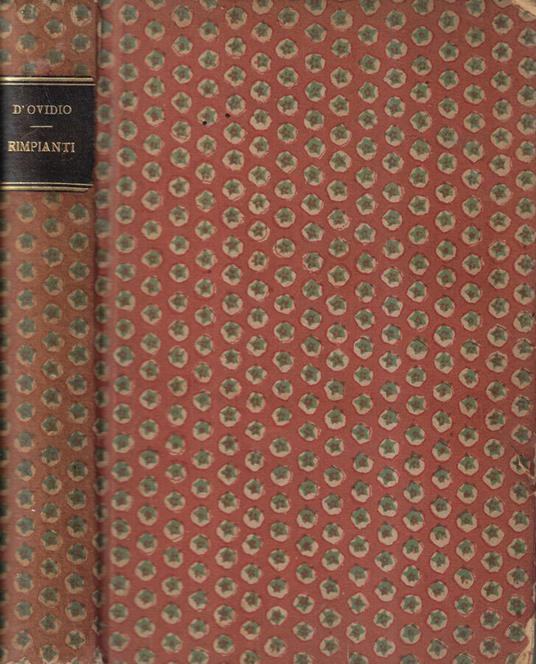 Rimpianti - Francesco D'Ovidio - copertina