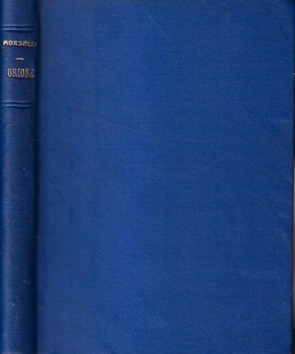 Orione - Ercole Luigi Morselli - copertina