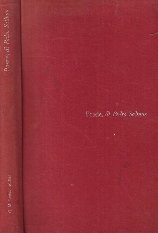 Poesie - Pedro Salinas - copertina