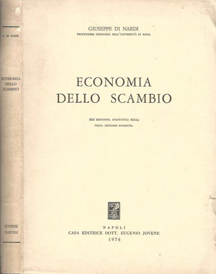 Economia dello scambio - Giuseppe Di Nardi - copertina