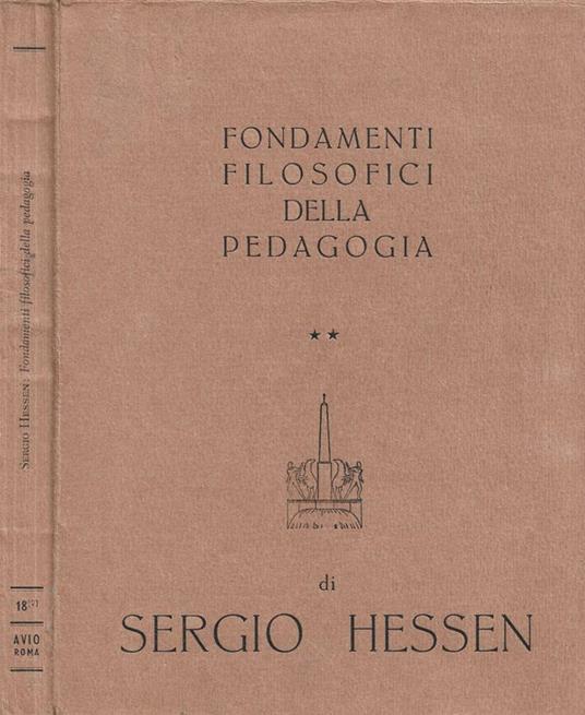 Fondamenti filosofici della pedagogia - Sergej Hessen - copertina