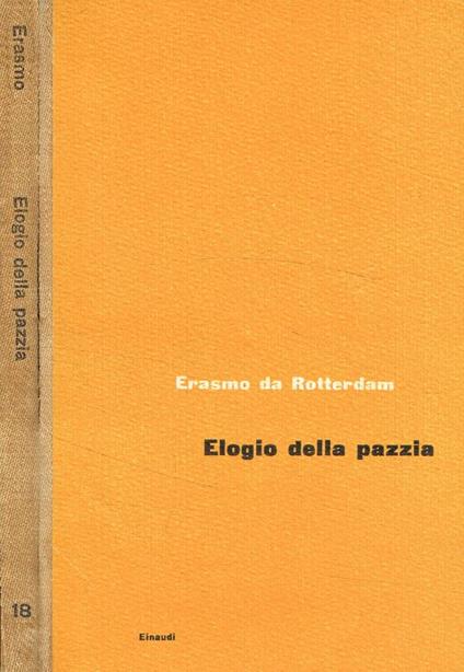 Elogio della pazzia - Erasmo da Rotterdam - copertina