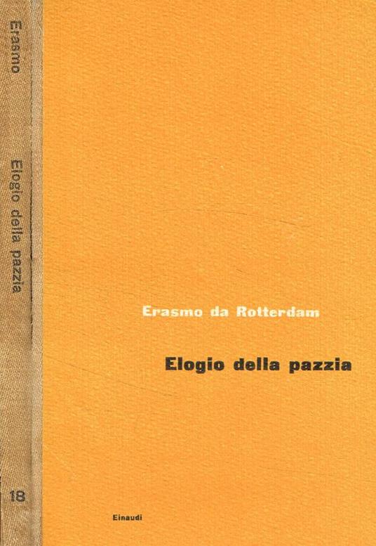 Elogio della pazzia - Erasmo da Rotterdam - copertina