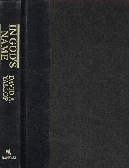 In God's name - David A. Yallop - copertina