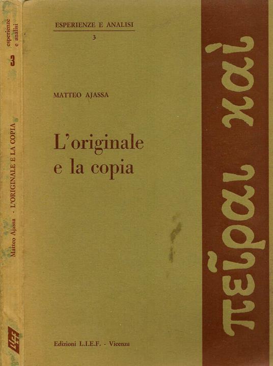 L' originale e la copia - Matteo Ajassa - copertina