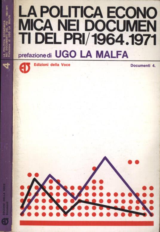 La politica economica nei documenti del PRI 1964 - 1971 - copertina