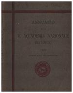 Annuario della R. Accademia nazionale dei Lincei 1920