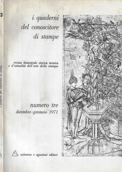 I quaderni del conoscitore di stampe n. 3 Anno 1971 - copertina