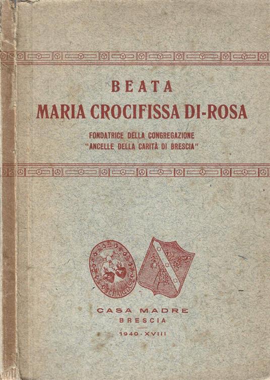 Beata Maria Crocifissa Di-Rosa - copertina