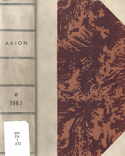 Arion Vol. II - copertina