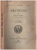 Archivio della Società Romana di Storia patria. Vol. LXXXIX Anno 1966